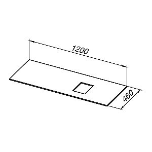 Тумба с раковиной Allen Brau INFINITY 120 1+1 папирус матовый для ванной в интернет-магазине Sanbest