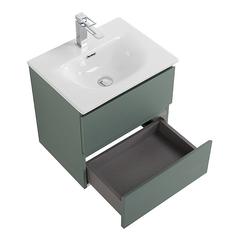 Тумба с раковиной BelBagno 50 KRAFT 39-500/390-2C-SO-VO+BB500/390ETL еловая матовая для ванной в интернет-магазине Sanbest
