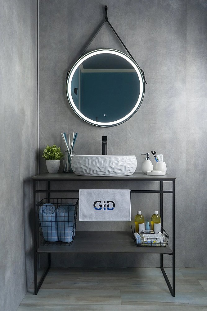 Раковина накладная Gid Lago 48 9030wf 51187 белая купить в интернет-магазине Sanbest
