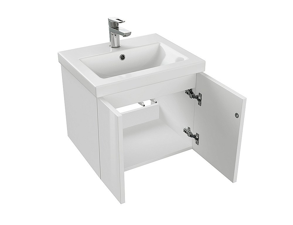 Мебель для ванной подвесная Cersanit COLOUR 50 белая для ванной в интернет-магазине Sanbest