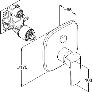 Душевая система KLUDI AMEO 416720575 купить в интернет-магазине сантехники Sanbest