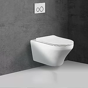 Унитаз подвесной Vincea EDGE-M VT1-37 безободковый, с крышкой микролифт, белый купить в интернет-магазине Sanbest