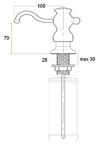 Диспенсер Zorg ZR-25 Бежевый купить в интернет-магазине сантехники Sanbest