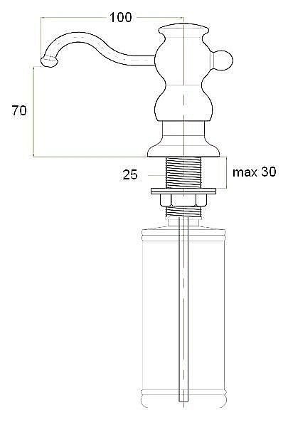 Диспенсер Zorg ZR-25 Бежевый купить в интернет-магазине сантехники Sanbest