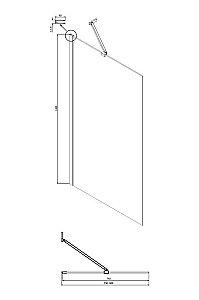 Шторка для ванны Ambassador Bath Screens 80x140 16041103 купить в интернет-магазине Sanbest