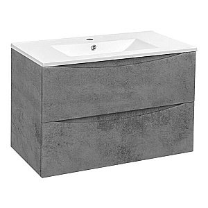 Тумба с раковиной Vincea Mia VMC-2MC800BT + VBS-13980 800 Beton для ванной в интернет-магазине Sanbest