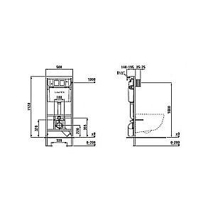 Система инсталляции для унитазов Laufen LIS 8.9466.1.000.000.1 купить в интернет-магазине сантехники Sanbest