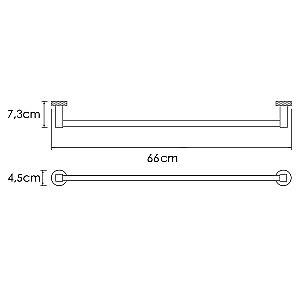 Полотенцедержатель WasserKraft Mosel K-46630 хром купить в интернет-магазине сантехники Sanbest