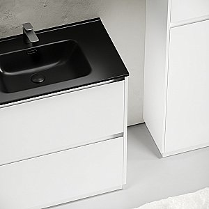 Тумба с раковиной Sancos Libra Floor 90 LB90FW белая для ванной в интернет-магазине Sanbest