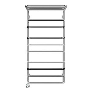 Полотенцесушитель электрический Terminus Арктур П10 500x1031 с полкой левый/правый купить в интернет-магазине сантехники Sanbest