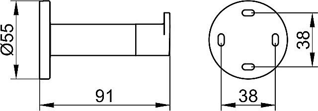 Крючок KEUCO PLAN 14911370000 черный матовый купить в интернет-магазине сантехники Sanbest
