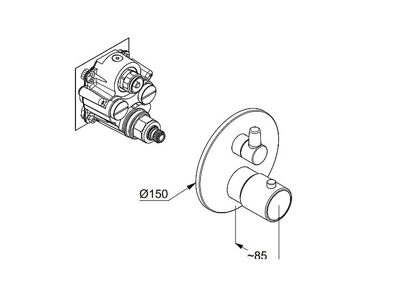 Смеситель для душа Kludi Zental SL 388103945 черный матовый купить в интернет-магазине сантехники Sanbest