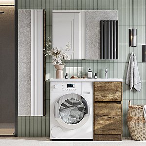 Тумба с раковиной Акватон Лондри 40 дуб рустикальный для ванной в интернет-магазине Sanbest