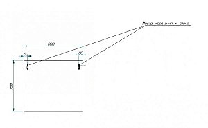 Зеркало Эстет Vegas 50 в ванную от интернет-магазине сантехники Sanbest