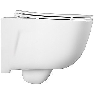 Унитаз подвесной Aquatek Дива AQ2012-00 белый, с крышкой микролифт, безободковый купить в интернет-магазине Sanbest