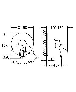 Смеситель для душа Grohe Eurostyle 24048LS3 купить в интернет-магазине сантехники Sanbest