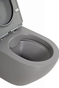 Унитаз подвесной BelBagno Colorato BB062CHR-GR безободковый, серый матовый купить в интернет-магазине Sanbest