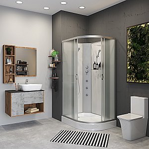 Душевая кабина Niagara Classic NG-3312-14BKG 120х80 с гидромассажем купить в интернет-магазине Sanbest