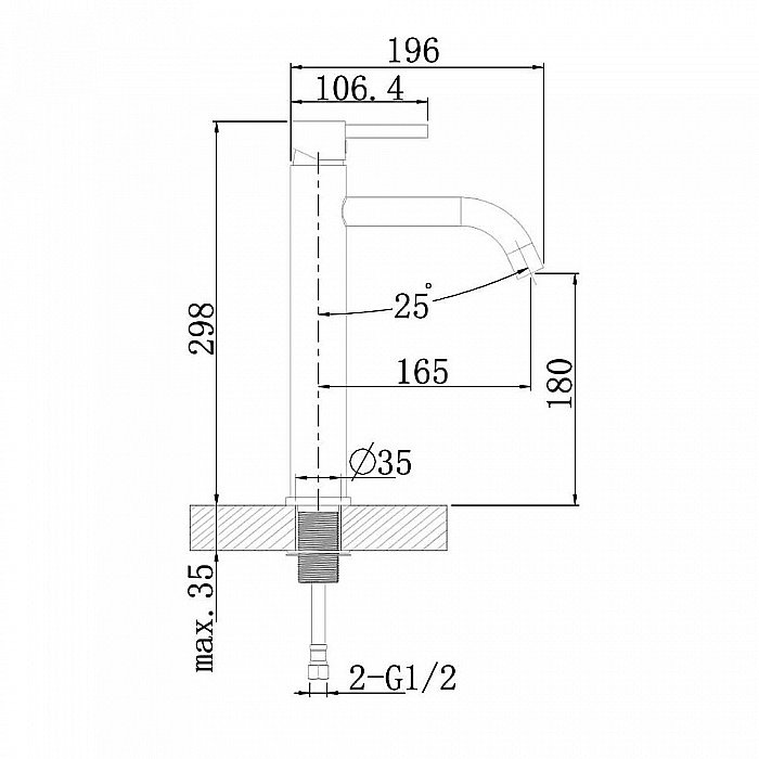 Смеситель для раковины Agger Zest A0712100 хром купить в интернет-магазине сантехники Sanbest