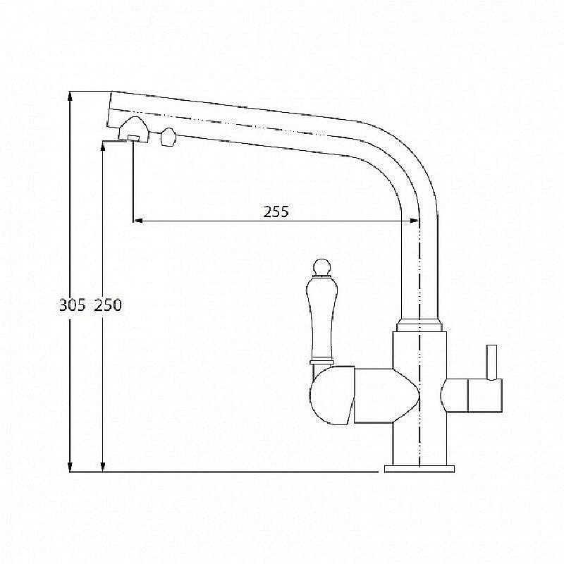 Смеситель для кухни Kaiser Vincent 31144-2 купить в интернет-магазине сантехники Sanbest