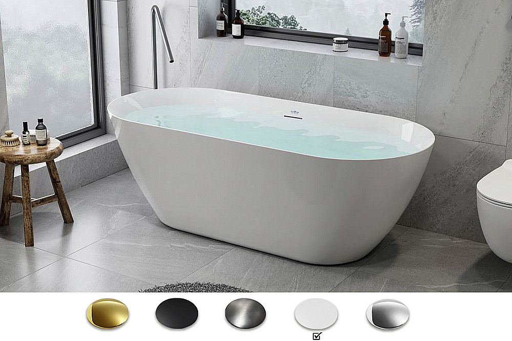 Акриловая ванна Royal Bath Pafos RB611701 175х75 Белая/Фурнитура Белая купить в интернет-магазине Sanbest