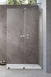 Душевое ограждение Radaway Furo Brushed Nickel Walk-in 90 10106488-91-01 стекло прозрачное/профиль брашированный никель купить в интернет-магазине Sanbest