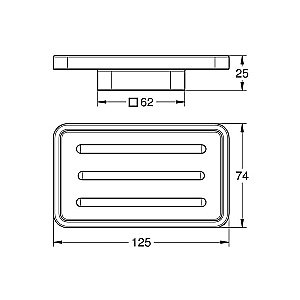 Мыльница Grohe Selection Cube 40806000 купить в интернет-магазине сантехники Sanbest