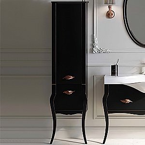 Пенал Aqwella Urban 45 BOR0548BLK черный для ванной в интернет-магазине сантехники Sanbest