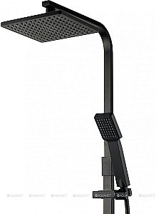 Душевая система Aquanet Gotic AF440-72-S-B черная матовая купить в интернет-магазине сантехники Sanbest