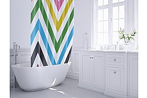 Текстильная шторка для ванной FIXSEN TWIST FX-1569A купить в интернет-магазине сантехники Sanbest