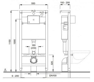 Инсталляция Pestan Fluenta SET40006356DW купить в интернет-магазине сантехники Sanbest