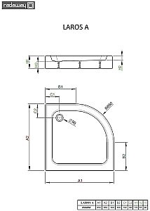 Душевой поддон Radaway Laros A SLA8585-01 85х85 белый купить в интернет-магазине Sanbest