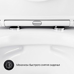 Унитаз подвесной AM.PM Sense C741701SC белый, безободковый купить в интернет-магазине Sanbest