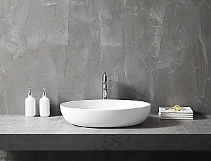 Раковина накладная ABBER Stein AS2619 белая матовая купить в интернет-магазине Sanbest