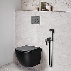 Гигиенический душ Vincea VHFW-101GM вороненая сталь купить в интернет-магазине сантехники Sanbest