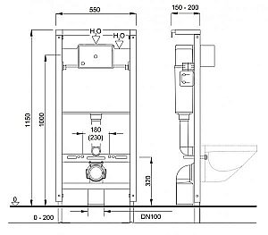 Инсталляция Pestan Fluenta SET40006356DW купить в интернет-магазине сантехники Sanbest