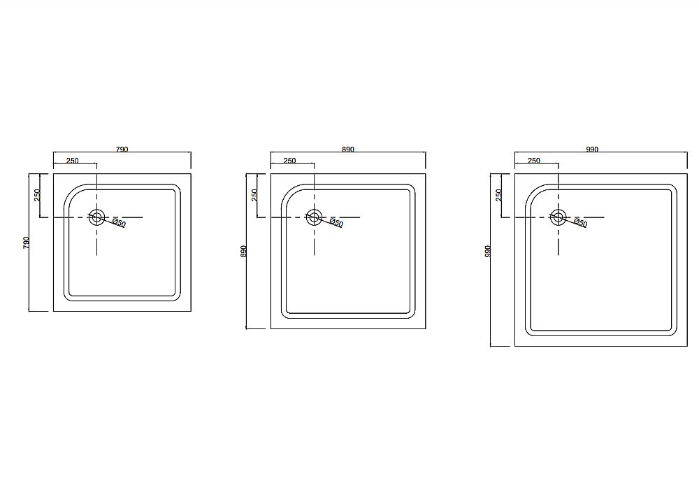Душевой поддон Taliente PTA-08082 80х80 белый купить в интернет-магазине Sanbest