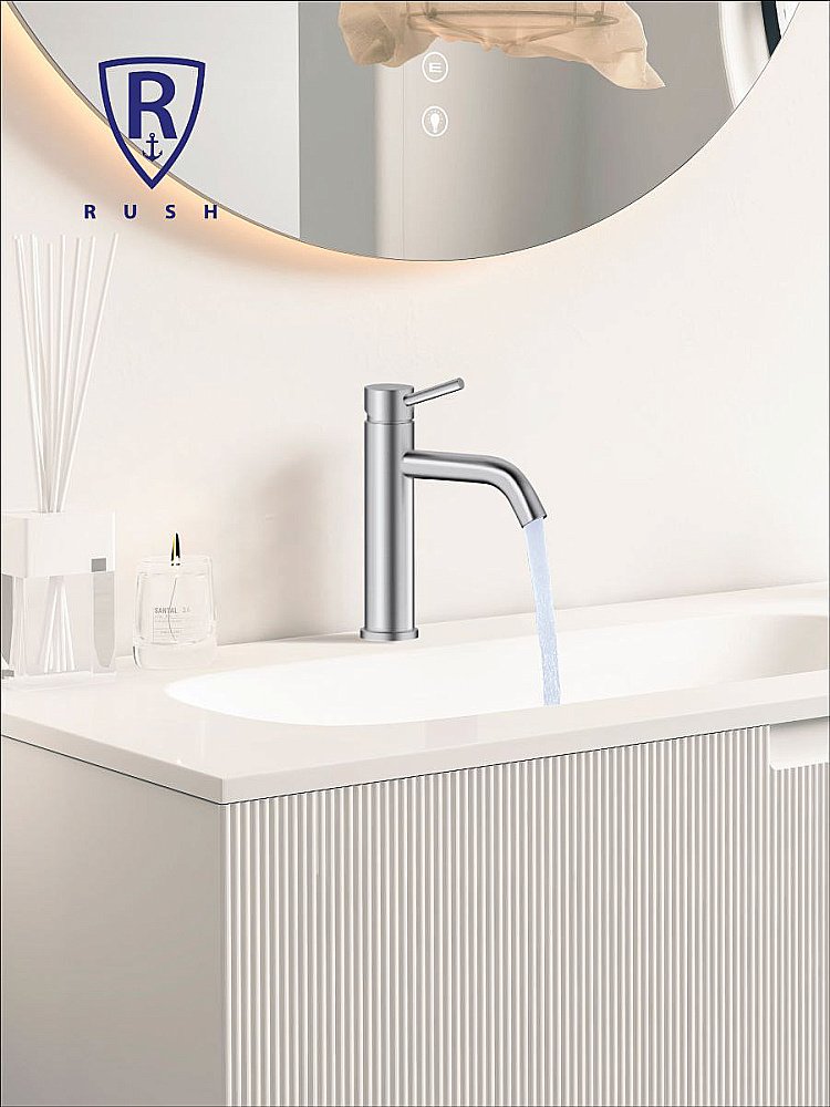 Смеситель для раковины Rush Melos SUS1101-11 сатин купить в интернет-магазине сантехники Sanbest