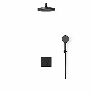 Душевая система Vincea Inspire VSFW-4I212MB черная матовая купить в интернет-магазине сантехники Sanbest