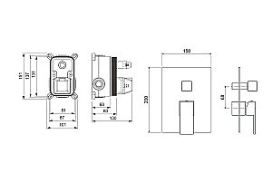 Смеситель для ванны Aquatek Либра AQ1646MB черный матовый купить в интернет-магазине сантехники Sanbest
