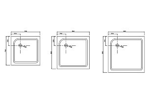 Душевой поддон Taliente PTA-08082 80х80 белый купить в интернет-магазине Sanbest