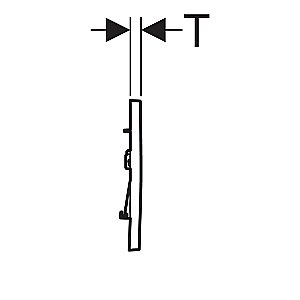 Кнопка для инсталляции Geberit Sigma 30 115.883.DW.1 черная глянцевая купить в интернет-магазине сантехники Sanbest