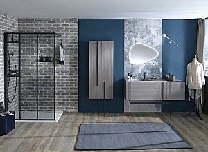 Тумба с раковиной Jacob Delafon NOUVELLE VAGUE 100 EB3032-E73+EXAQ112-Z-00 фактурный дуб для ванной в интернет-магазине Sanbest