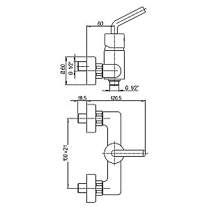 Смеситель для душа Paini Pixel new 81CR511NEW хром купить в интернет-магазине сантехники Sanbest