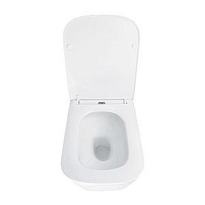 Унитаз подвесной Azario AIRA AZ-5171T-WHT белый, безободковый, с крышкой микролифт, слив торнадо купить в интернет-магазине Sanbest