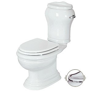 Унитаз Migliore Milady 31733 белый/декор платина D2 купить в интернет-магазине Sanbest