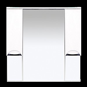 Зеркало со шкафом Misty Жасмин 100 белая эмаль в ванную от интернет-магазине сантехники Sanbest