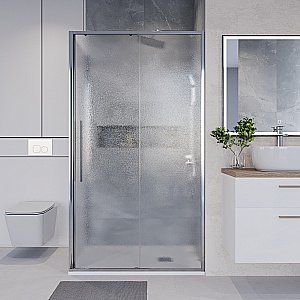 Душевой уголок Niagara Nova NG-65-11CH/NG-CH80-34 110х80 стекло шиншилла/профиль хром купить в интернет-магазине Sanbest