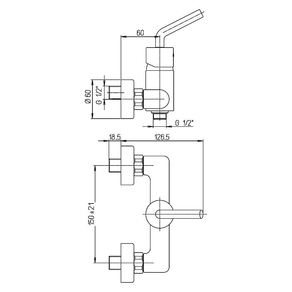 Смеситель для душа Paini Pixel new 81CR511NEW хром купить в интернет-магазине сантехники Sanbest