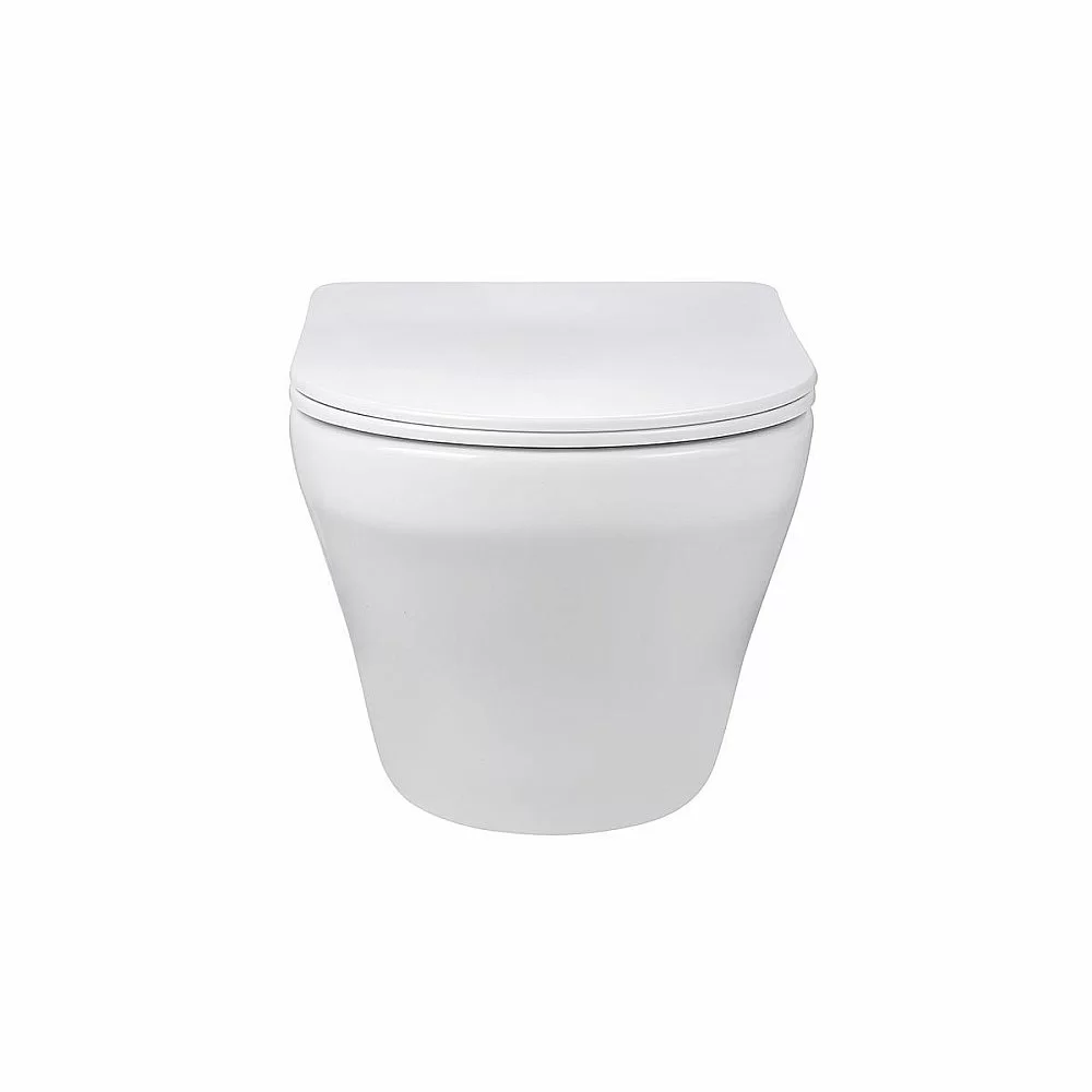 Унитаз подвесной Vincea EDGE-M VT1-37 безободковый, с крышкой микролифт, белый купить в интернет-магазине Sanbest